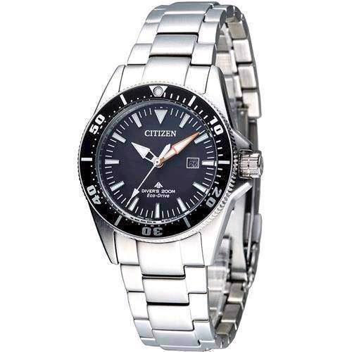 Image of mat rustfri stål quartz med Eco-Drive Dame / ungdom ur fra Citizen, EP6040-53E